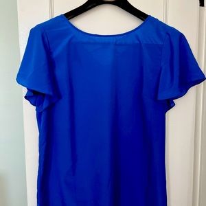 Talbots XL blouse in royal blue blouse